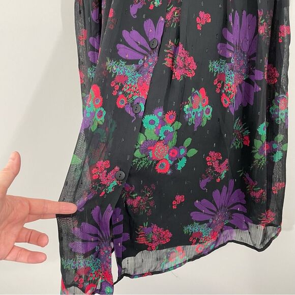 NWT ModCloth Meow‎ Bouquet Pleated Swing Skirt Size 6 - Picture 10 of 13